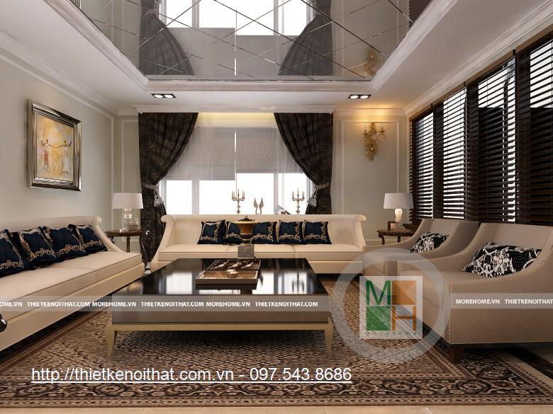 Thiết kế nội thất biệt thự Q9 Sài Gòn - Nhà chị Thảo